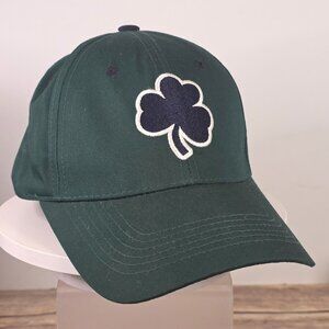 Notre Dame Fighting Irish Green Cap With Embroidered Shamrock Logo